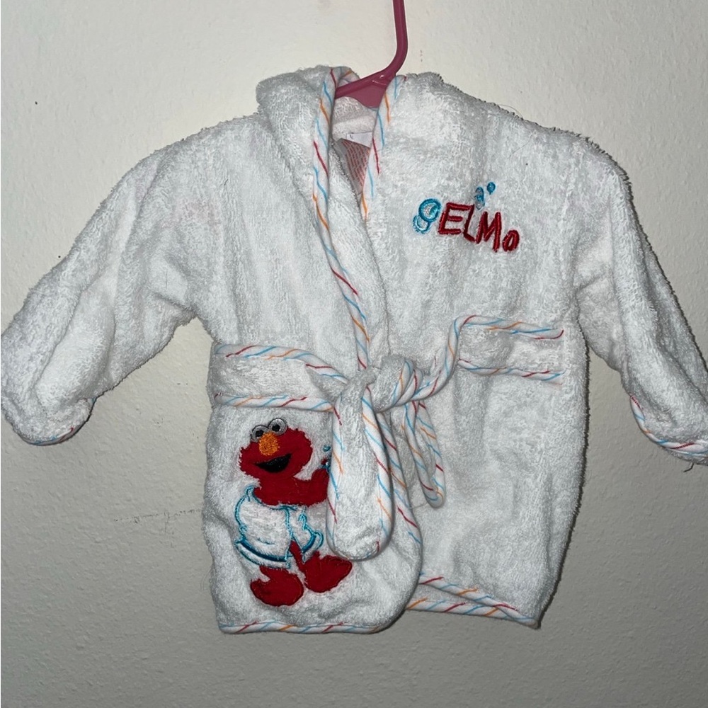 2010 Toys R Us Sesame Street Elmo White Towel Robe 0-9 month, Swim Cover